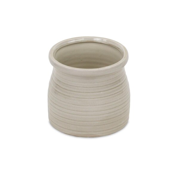 Gardencontrol Curved Ceramic Planter White GA2855877 - main